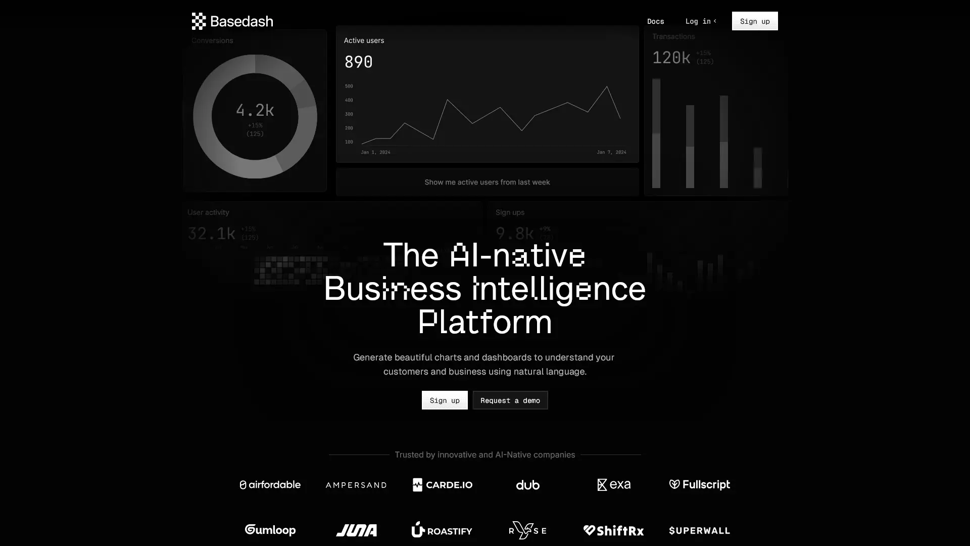 Screenshot of Basedash