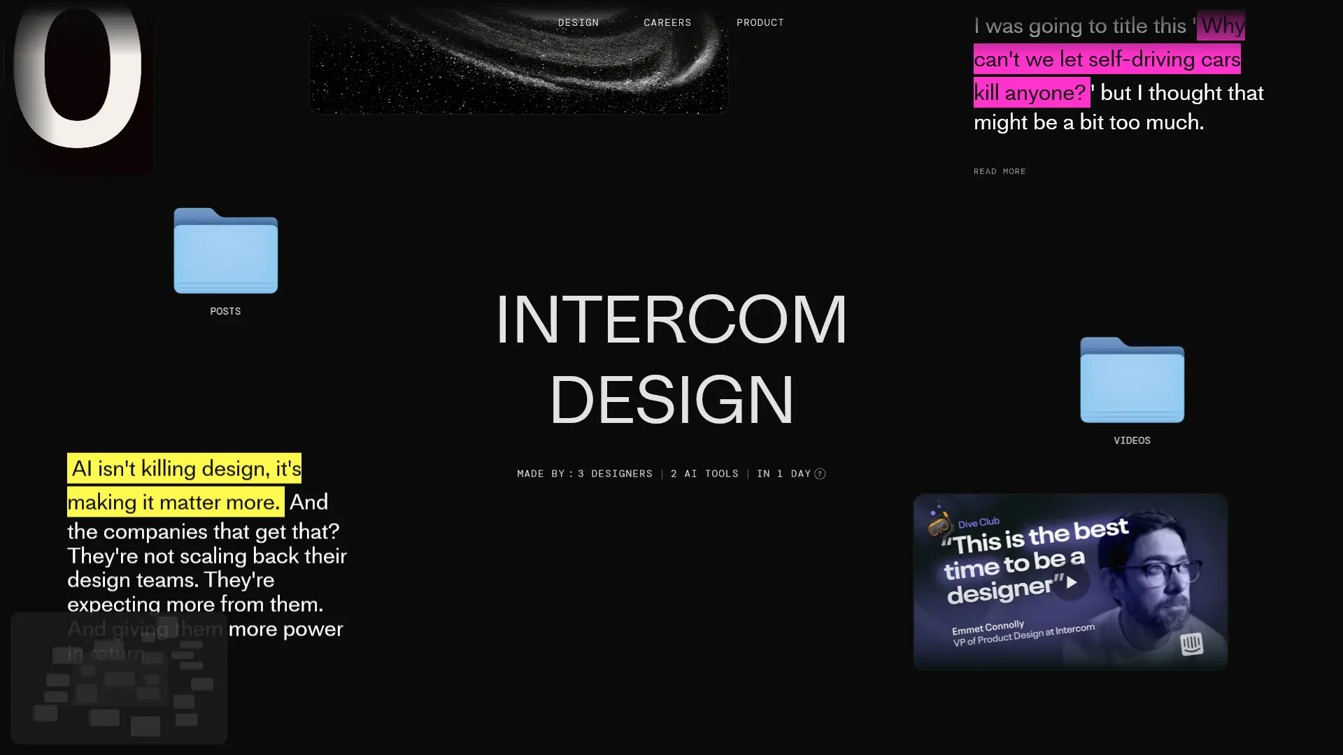 Screenshot of Intercom Design