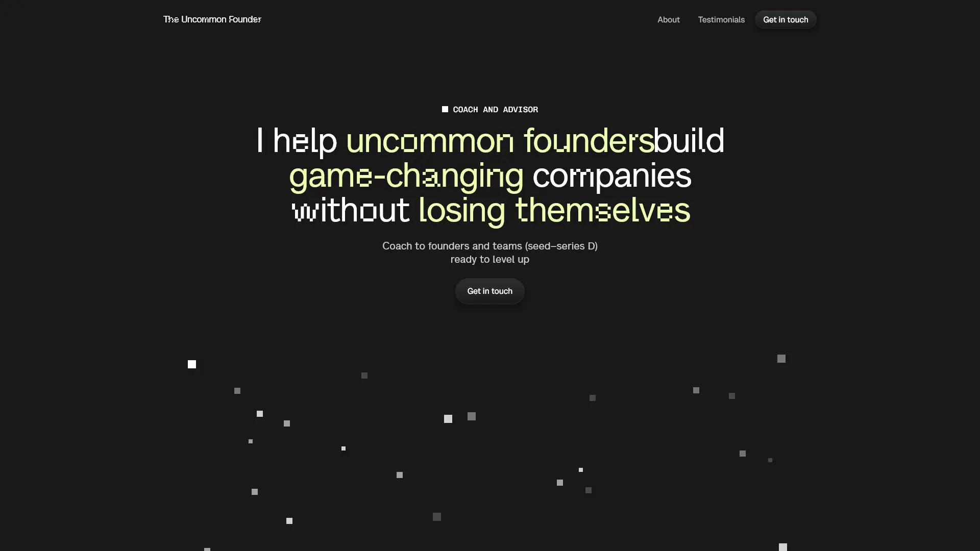 Screenshot of The Uncommon Founder